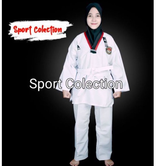 Dobok Taekwondo Dewasa Adidas Baju Taekwondo Adidas Dewasa Baju Taekwondo Adidas Dewasa Kerah Hitam 