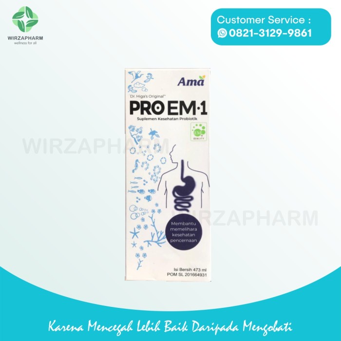 Kesehatan - Suplemen Kesehatan Probiotik Pro Em 1 473 Ml