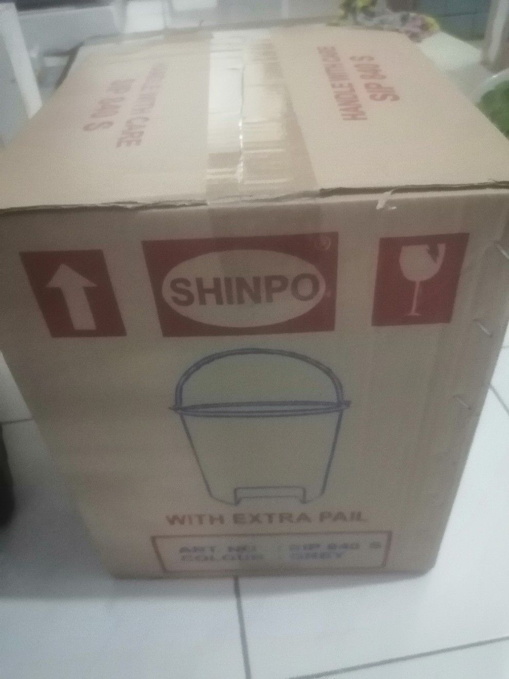 Tempat Sampah Injak + Ember 10 Liter -shinpo-