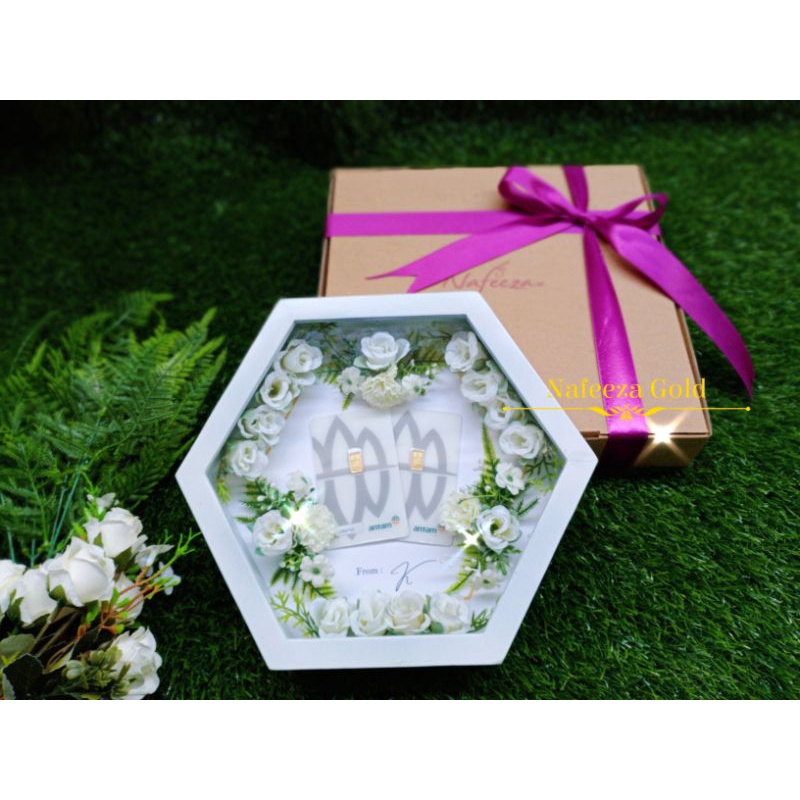 

Hadiah unik frame bingkai emas minigold kado pacar hadiah wisuda souvenir wedding gift
