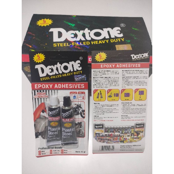 Lem Besi Epoxy Dextone 5 Menit 5menit 48gr 48 gr 100% Original