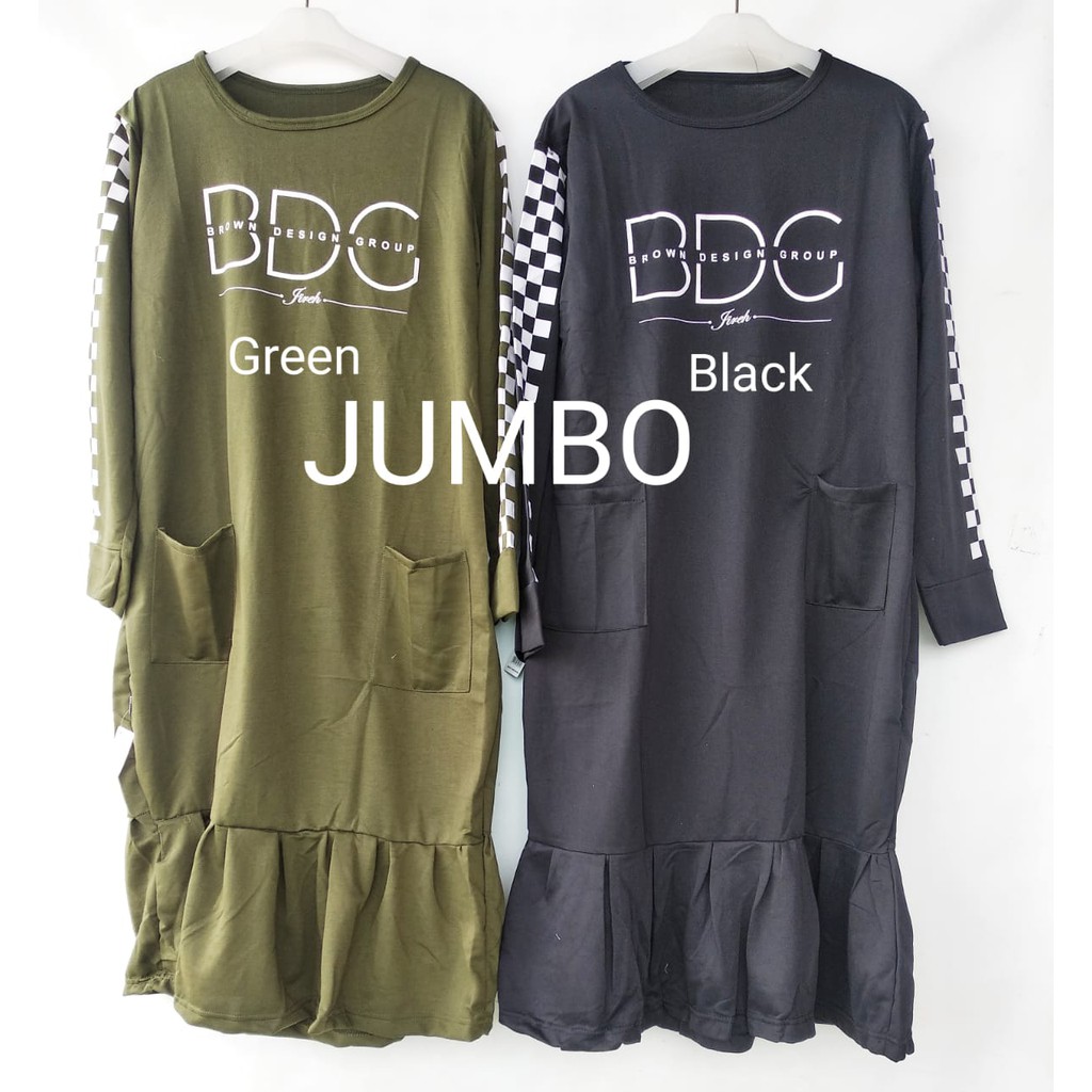 STORE21 / TUNIK JUMBO WANITA REMPEL BAWAH / TUNIK MOTIF B.D.G.