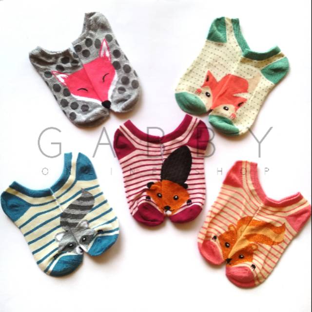 Kaos kaki pendek motif / kaos kaki pendek motif lucu