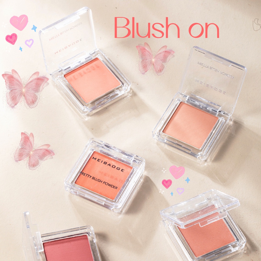 Blush on 1 Kombinasi Warna High Impact Long wear Creamy Blendable Texture 9 shades