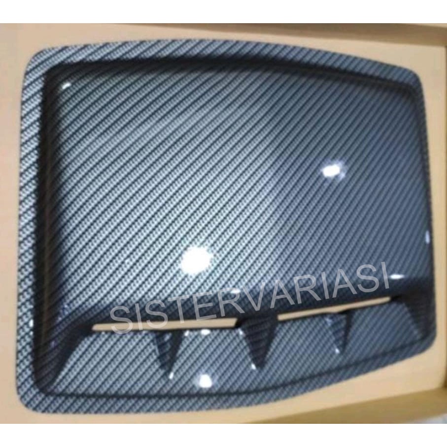 Air flow kap mesin mini carbon universal rush terios brio Pajero fortuner xpander triton
