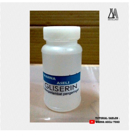 

Gliserin Kemasan 1/2 Liter untuk memperlambat pengeringan cat quaret
