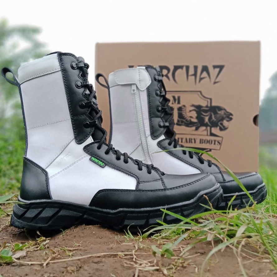 SEPATU PDL PROVOS TNI POLRI KULIT SAPI ASLI MERK MARCHAZ SEPATU PDL PROVOS TNI POLRI SECURITY SATPAM