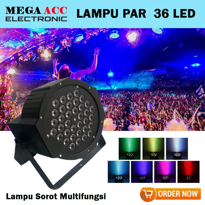 Lampu PAR 36 Led - Lampu Sorot Panggung