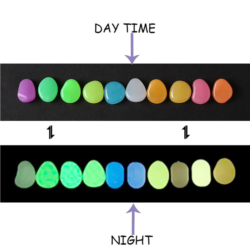 Lanfy Glow Batu Untuk Jalan Setapak Dekorasi Halaman Taman Mempercantik Kerikil Luminous