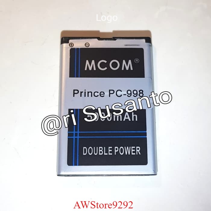 Mcom Battery Batre Baterai Double Power Mcom Prince PC998 PC- 998 PC 998