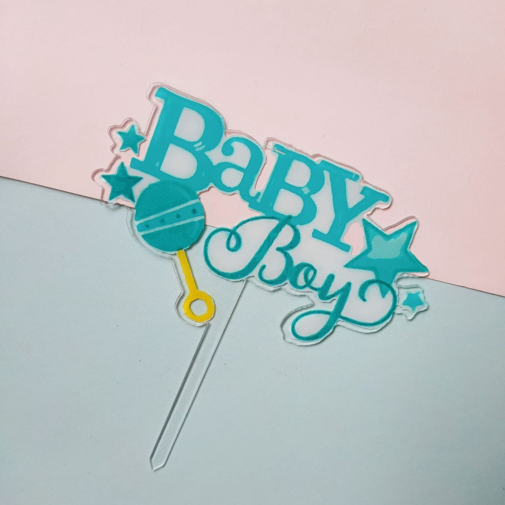 Cake Topper Penghias Kue Ulang Tahun Ultah Tart Happy Birthday Baby