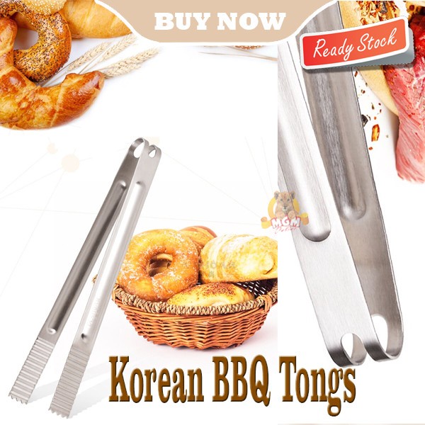 KOREAN BBQ Capitan Makanan Stainless 30CM jepitan makanan Food TONGS