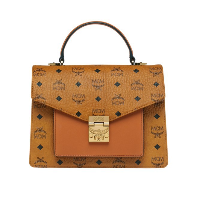 MCM Medium Patricia Satchel in Visetos - ORIGINAL 100%