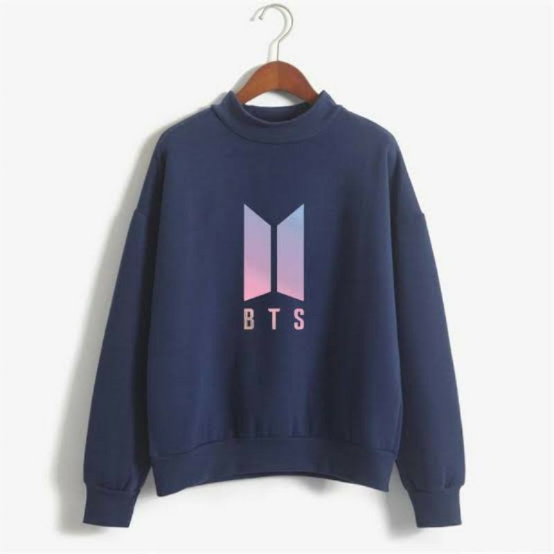 Sweater basic Kpop BTS logo besar printing