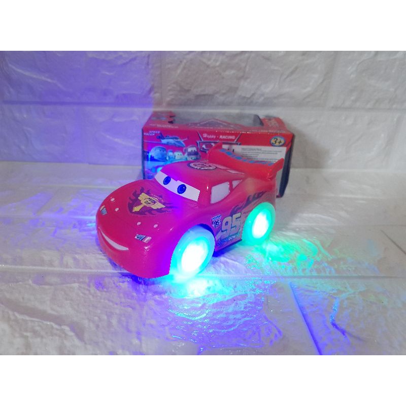 Mainan Mobil Cars Mcqueen Bump N Go - Mainan Mobil Bump Go Mcqueen