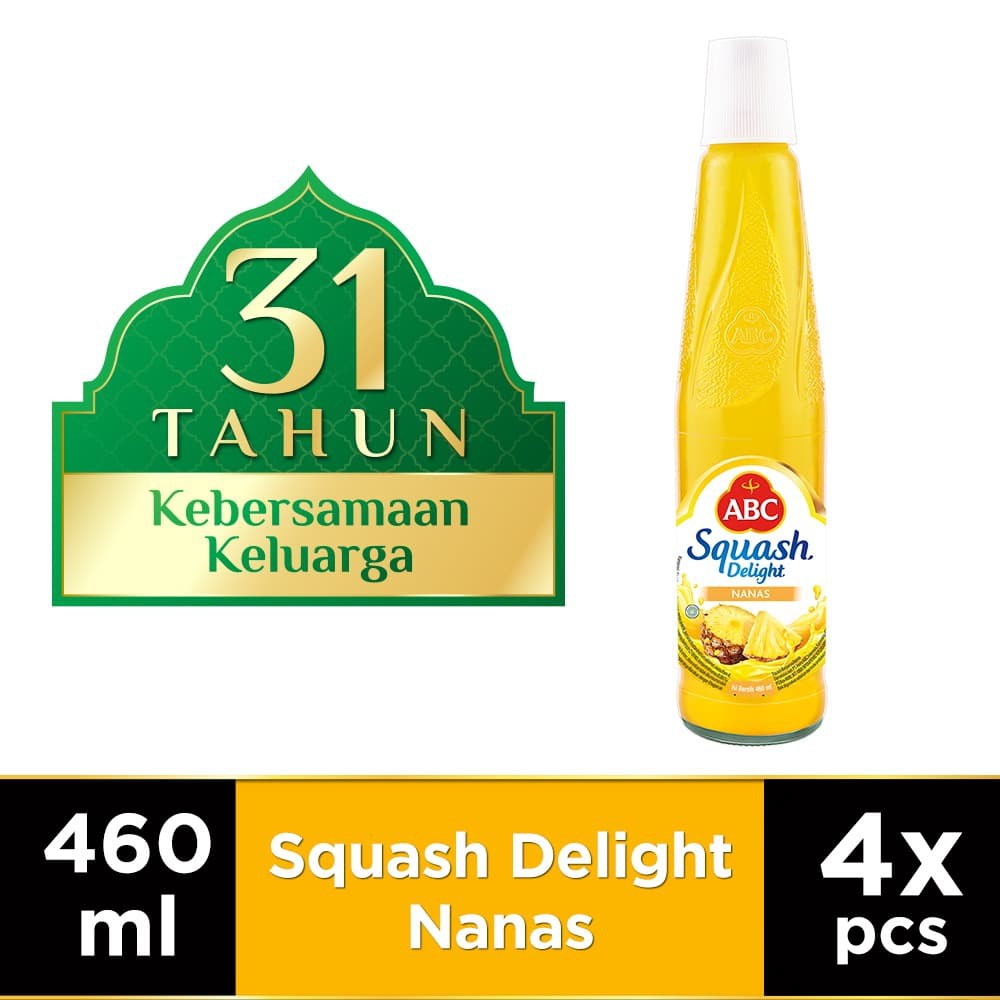 

PROMO ABC SIRUP SQUASH DELIGHT NANAS 460 ML - MULTI PACK 4 PCS TERMURAH