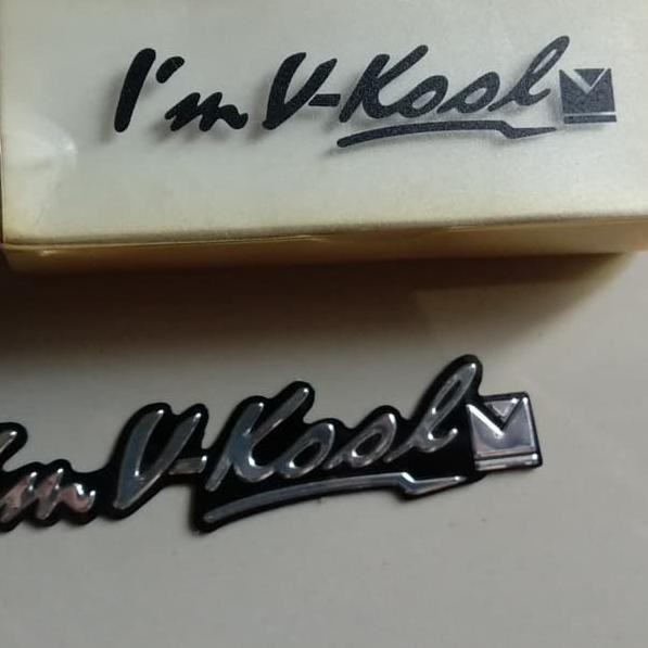 KQC sticker v kool/stiker v kool/emblem v kool/stiker kaca film v kool 