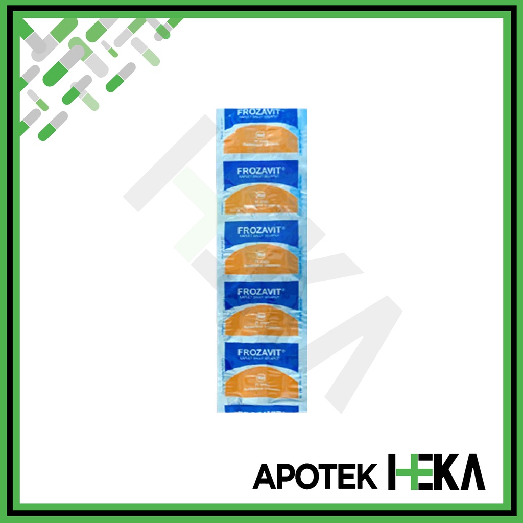 Frozavit Kaplet Strip isi 10 Tablet - Vitamin C E Zinc (SEMARANG)