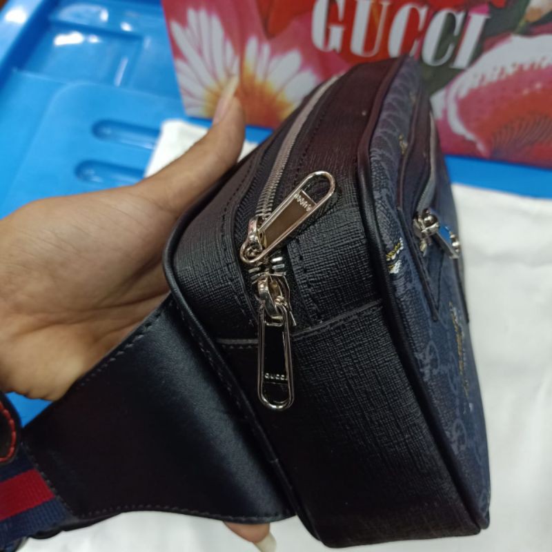 TAS PINGGANG  WAISTBAG GUCCI TIGER Super Premium import