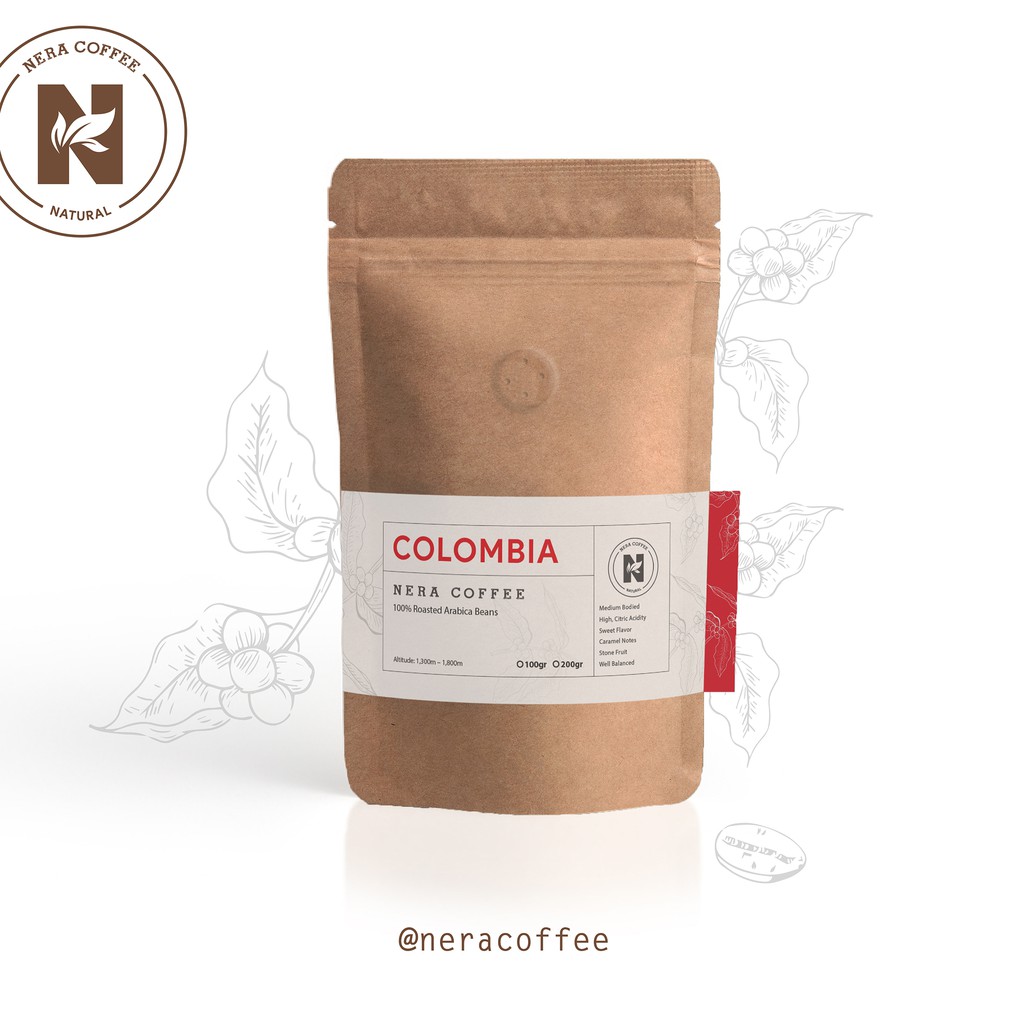 

Nera Coffee Organic Colombia Arabica Ground/Beans Coffee