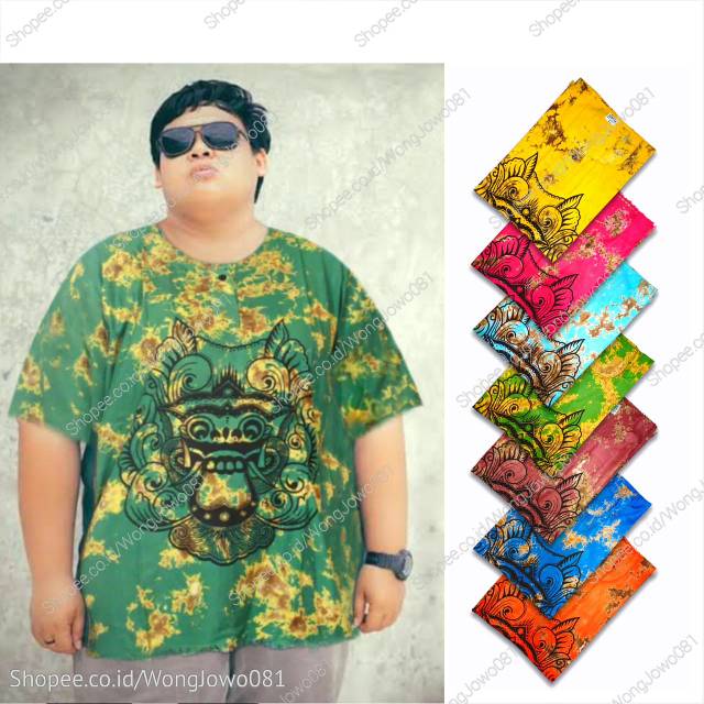 Grosir Baju Barong Bali SUPER JUMBO Kaos Pantai Baju Santai BIG Size