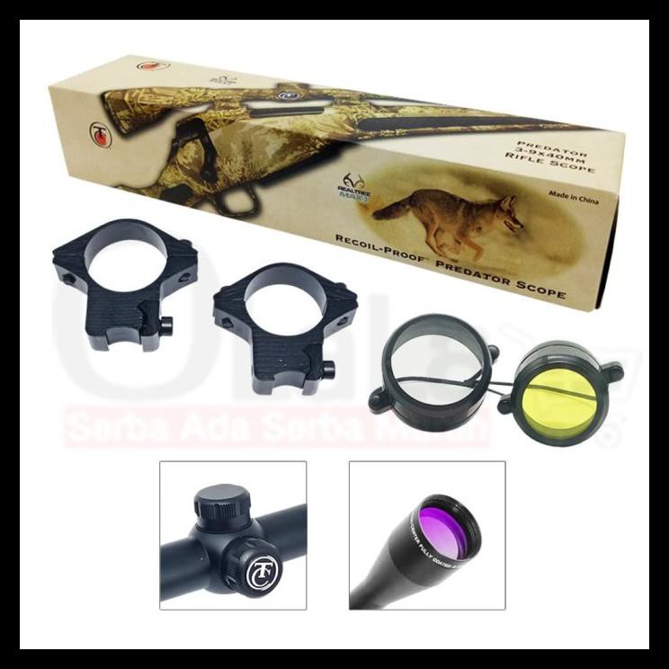 TERLARIS TELESKOP PREDATOR TC 3-9X40 (M-24) MILDOT 24 reticle 6 titik