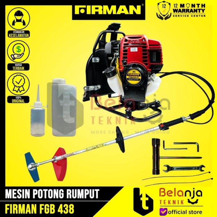 Firman Mesin Potong Rumput Gendong FGB 438 Brush Cutter 4 Tak FGB438