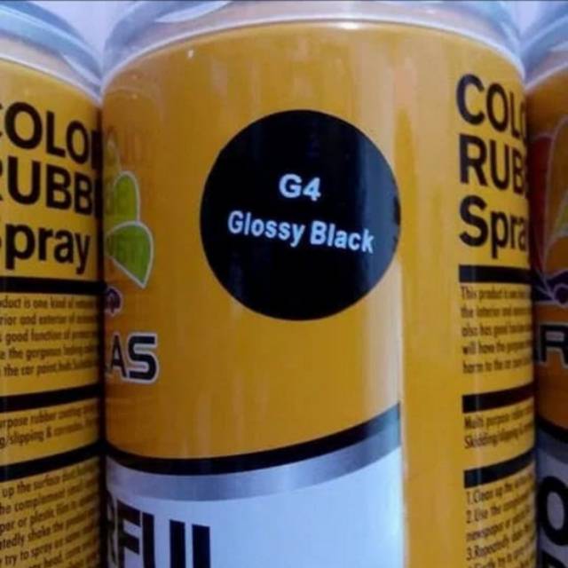 CARLAS BLACK GLOSSY paint seperti plastidip cat pilox karet rubber yang bisa dikelupas kaya skotlet