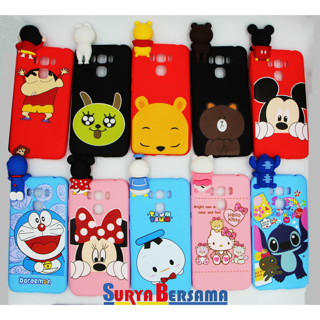 Sarung Softcase Silikon Intip 3D Karakter Disney Asus Zenfone ZC553KL