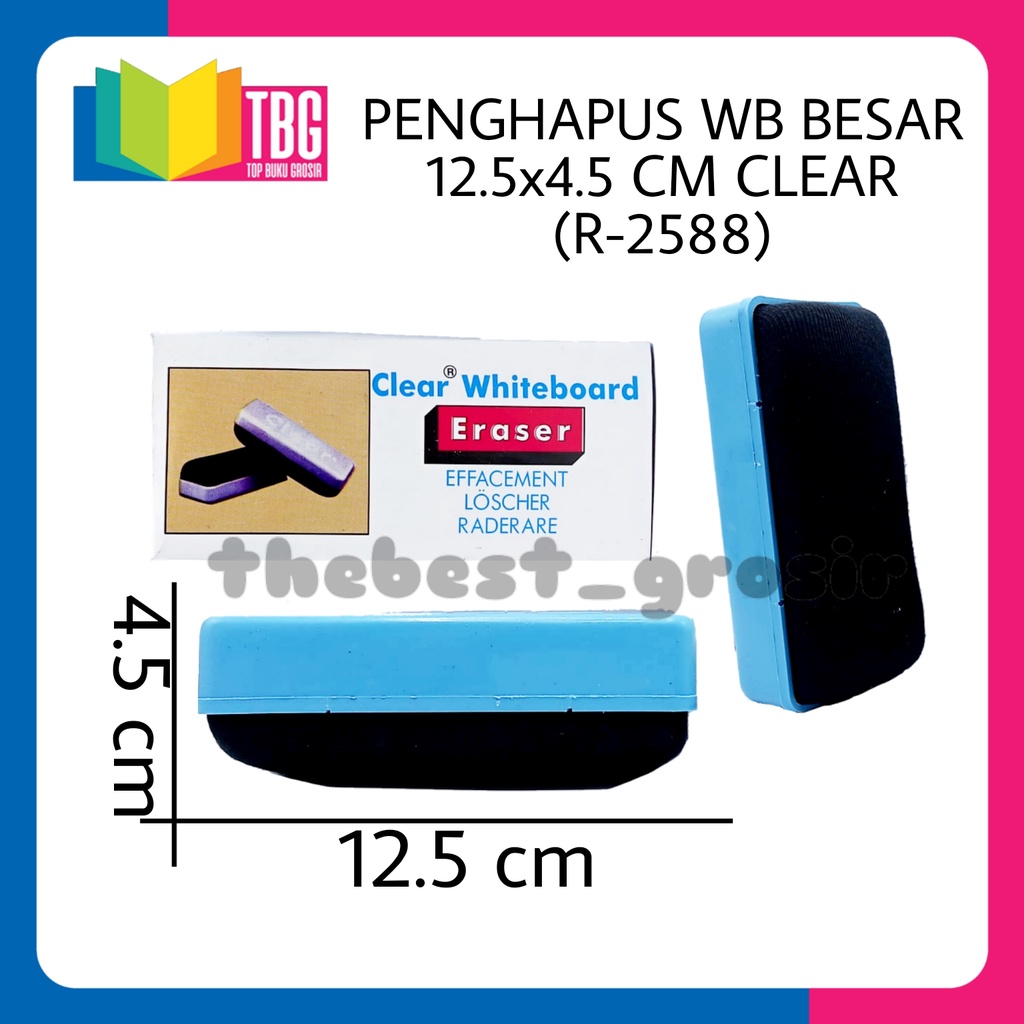 

1 PCS PENGHAPUS WB BESAR 12,5X4,5CM CLEAR / PENGHAPUS WB (R- 2588)