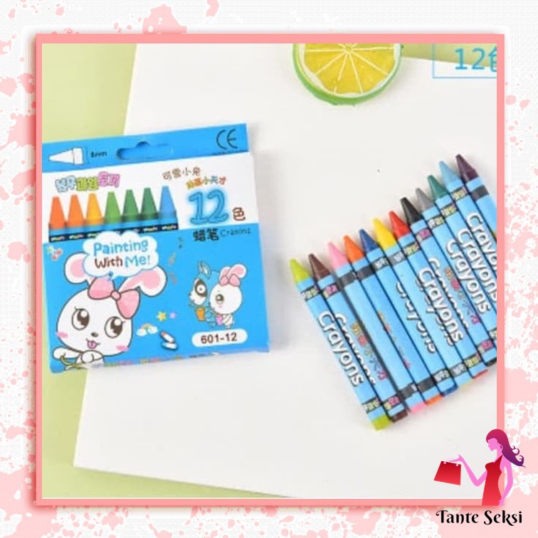 

ALAT LUKIS ANAK CRAYON SET 12 WARNA ALAT MEWARNAI LANCIP PENSIL WARNA
