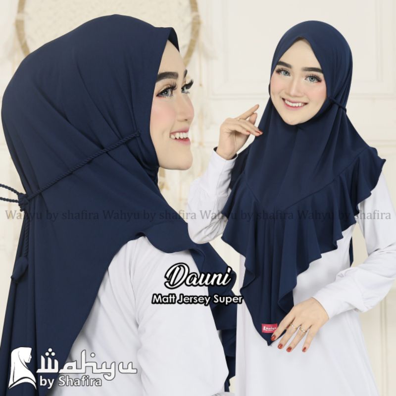 DAUNI WAHYU BY SHAFIRA JILBAB INSTAN JERSEY TALI IKAT HIJAB INSTAN KERUDUNG WANITA SAHARASCARF-2
