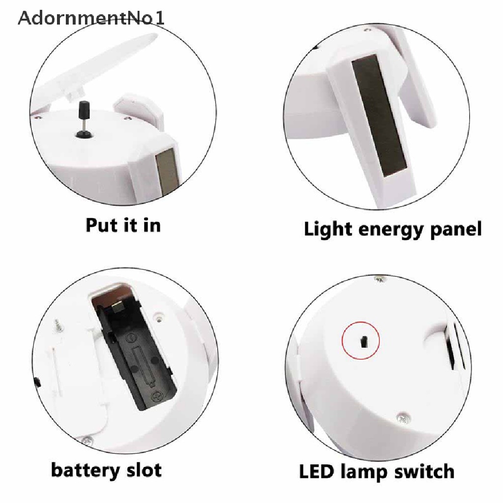 (AdornmentNo1) Bracket Layar solar Rotasi 360 Derajat Untuk Lampu LED / Perhiasan