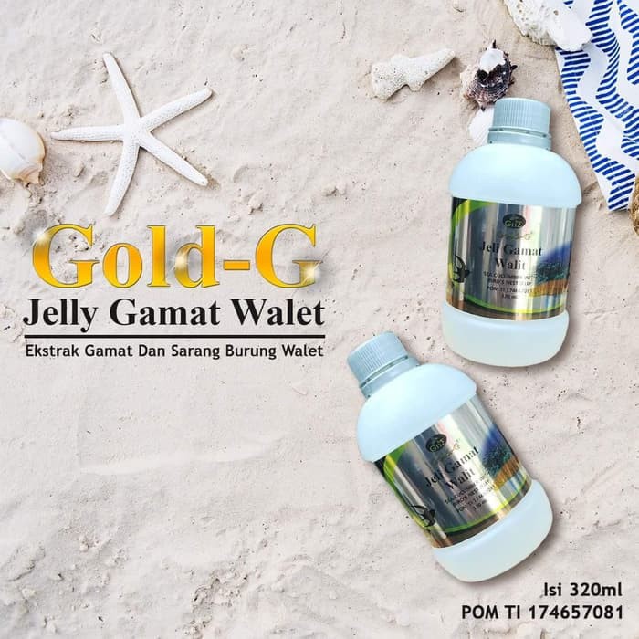 Jelly Jely Jeli Gamat Gold G Walit Ekstrak Walet Asli Original 320 ml BO