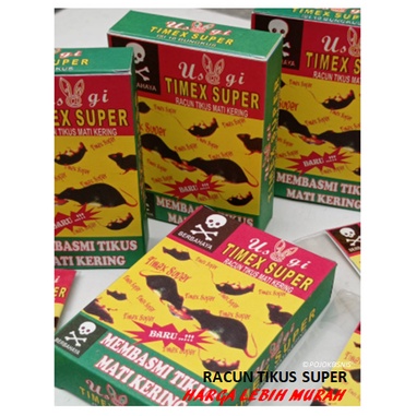 1 SACHET RACUN TIKUS MATI KERING SUPER TIMEX / PEMBASMI TIKUS AMPUH