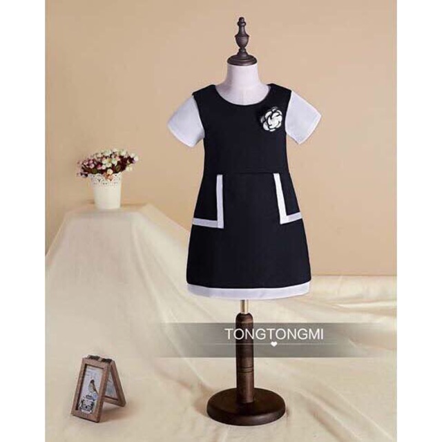 DRESS ANAK PEREMPUAN MJ BLACK IMPORT
