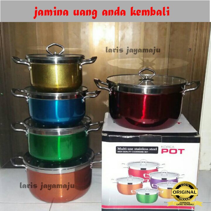 Panci set korea pot Stainles steel Body Mewah
