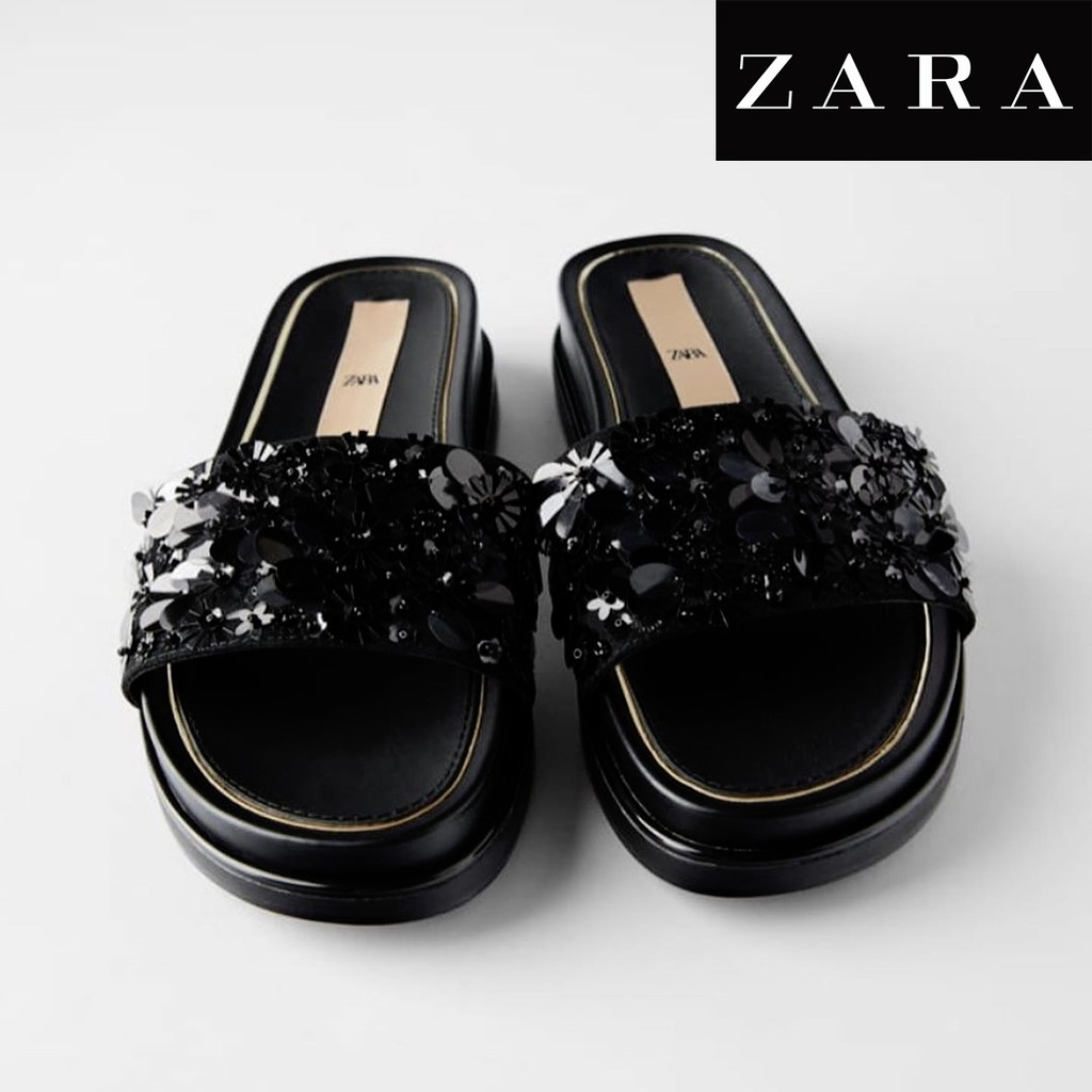 SANDAL WANITA IMPORT ZARA ORIGINAL, SENDAL FLAT WANITA BRANDED, SANDAL ZARA, SANDAL CASUAL WANITA