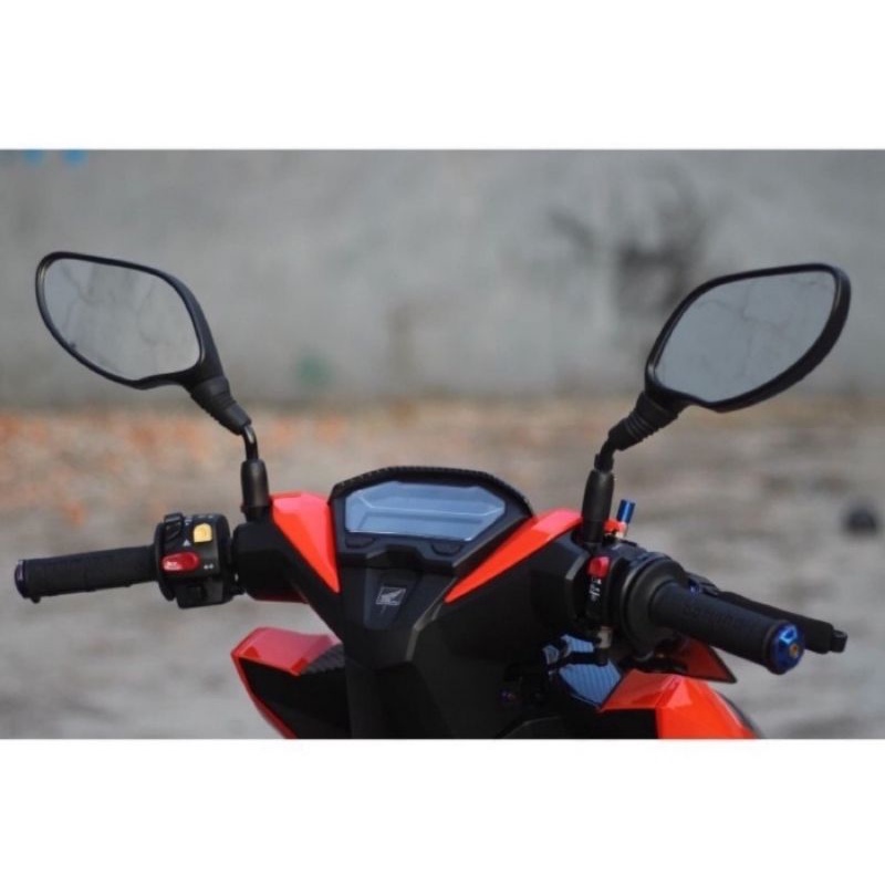Spion Click Honda Vario / Sepion model thailand vario honda yamaha full hitam dan Carbon 2tone-6