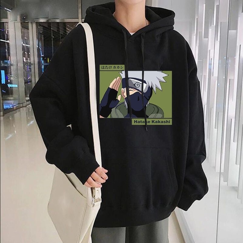 HATAKE KAKASI NARUTO Jumper Hoodie II Sweater Hoodie Anime II Sweter Oblong Topi Sz M - XL ( Pria &amp; Wanita / Anak &amp; Dewasa )