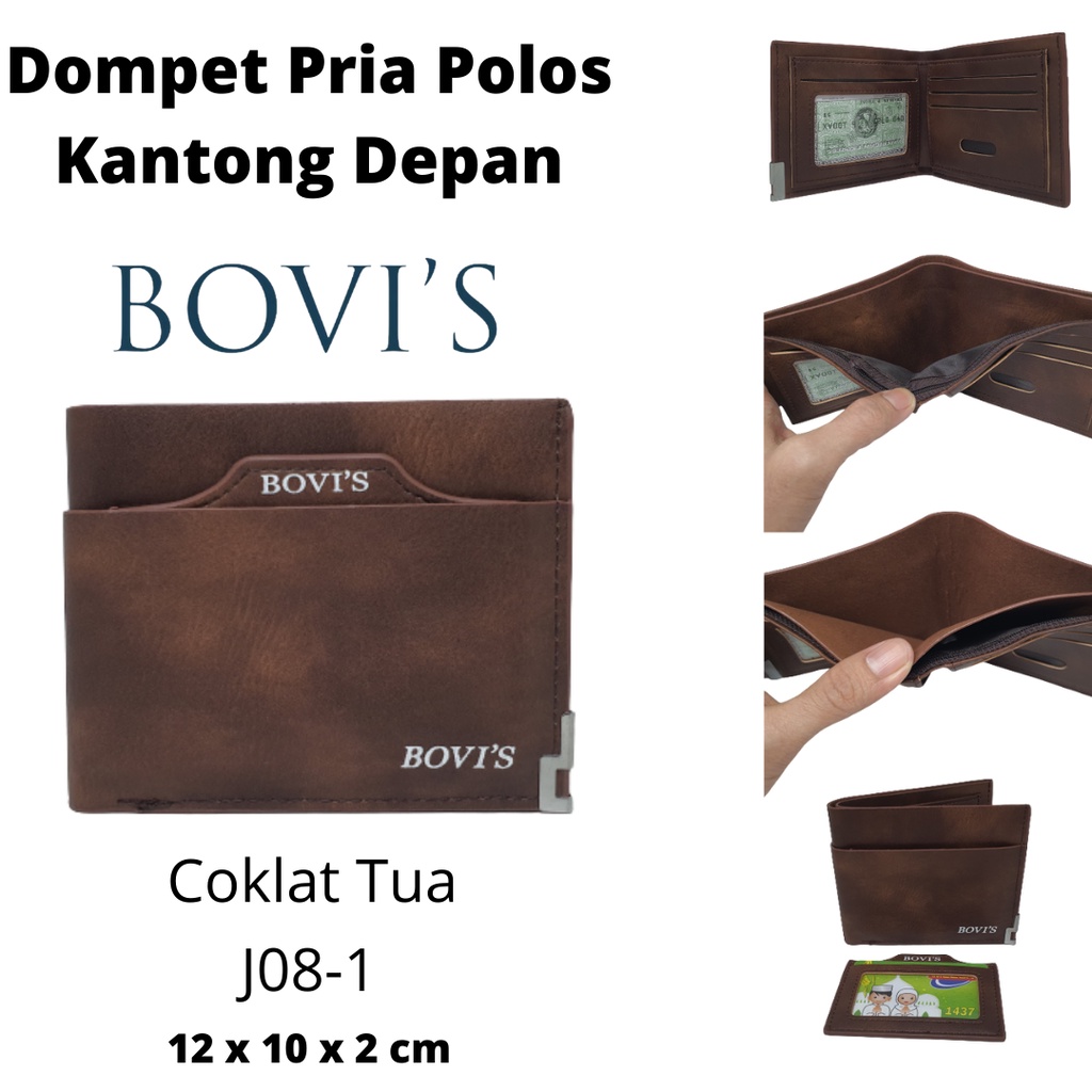 Dompet Pria Cowok Laki Bovis Original Ori Asli Import Harga Murah Bahan Premium Model Keren Anak Muda Terbaru Kekinian Kualitas Distro Kulit Sintetis