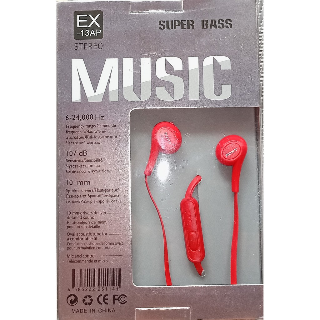 EARPHONE HANDSFREE SONY EX 13 AP STEREO