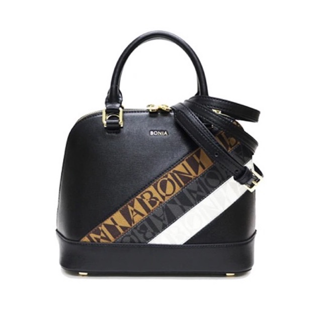 TAS BONIA ALMA HITAM 3TONE ORI