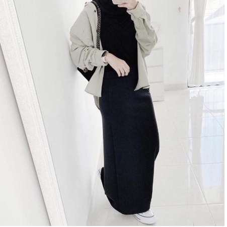 Iner Span / Iner dress / Inner Gamis / Daleman Gamis Polos Bahan Jersey Premium