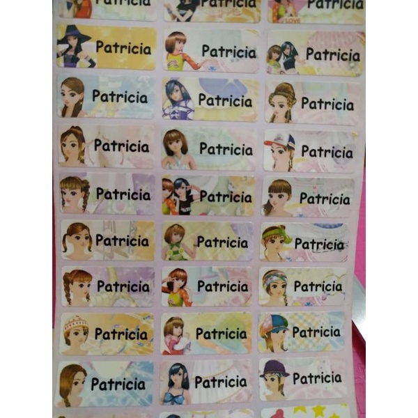 

Love Berry Sticker Label Nama Stiker Tempelan Nama Waterproof anti air motif anak cewek girl