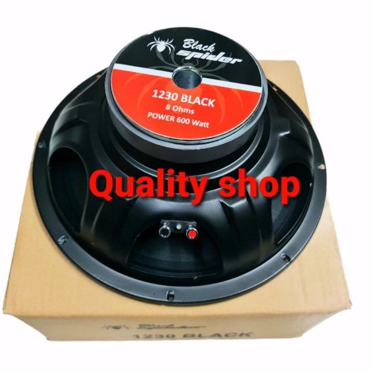 SPEAKER 12 INCH BLACKSPIDER BS-1230 BLACK BARU 600 WATT