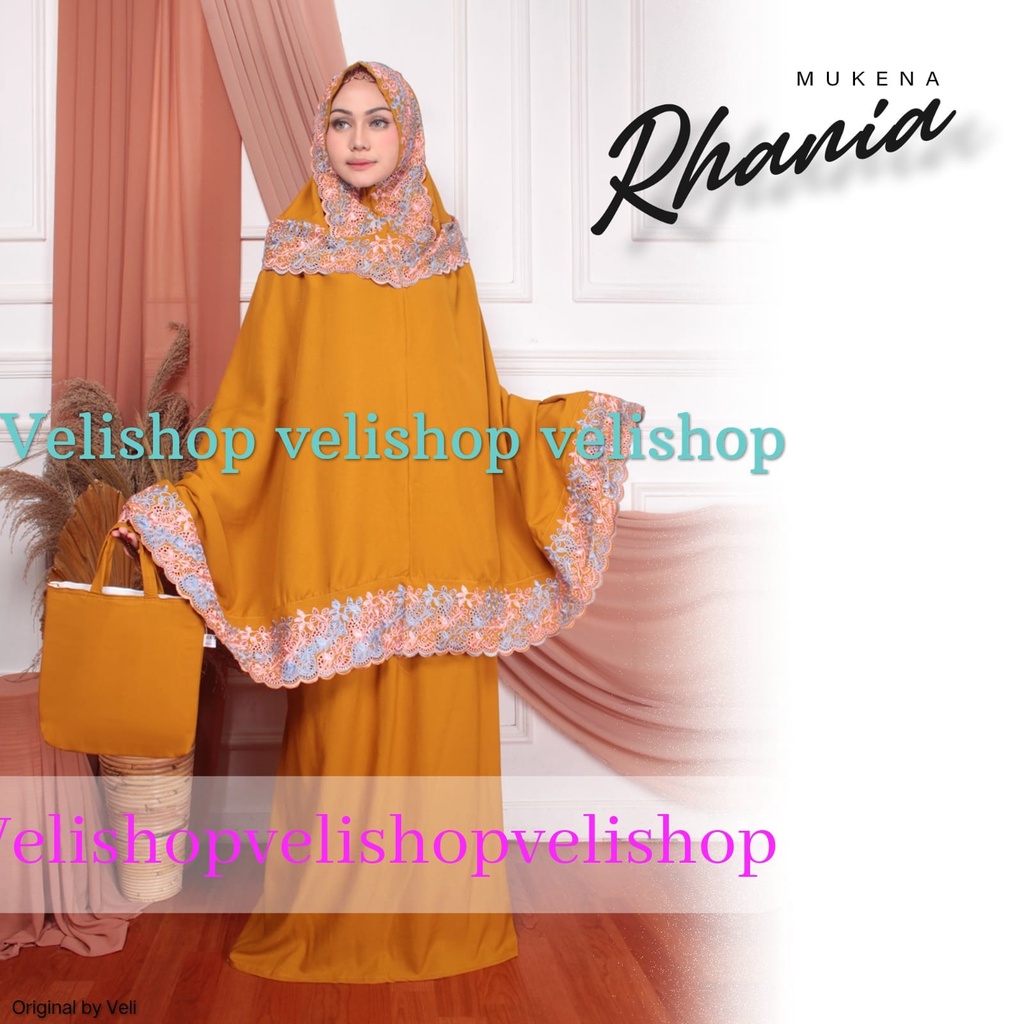 TERBARU FREE TAS MUKENAH SYABANI RHANIA  RENDA KALUNG DEWASA PLUS KHADIJAH REALP PICT MIX BORDIR TAS