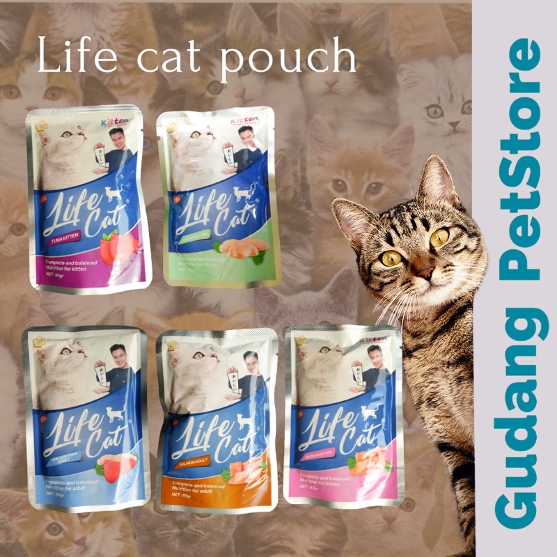 Image of LIFE CAT POUCH Baim Wong 85gr Wet Food makanan kucing #4