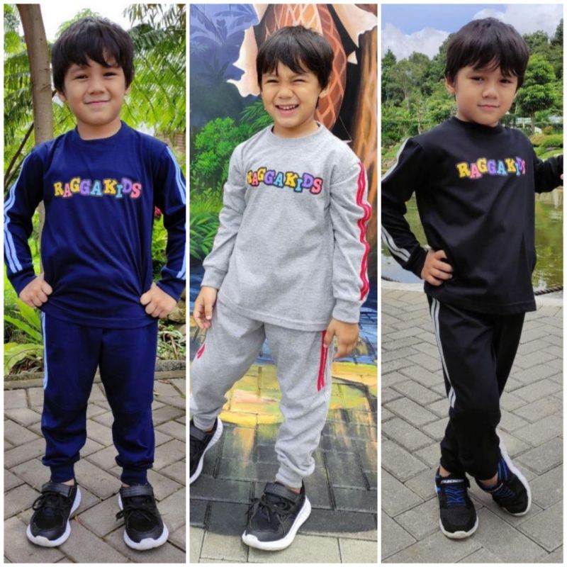 Setelan olahraga baju celana Raggakids OR Baju Olahraga Anak Cowok