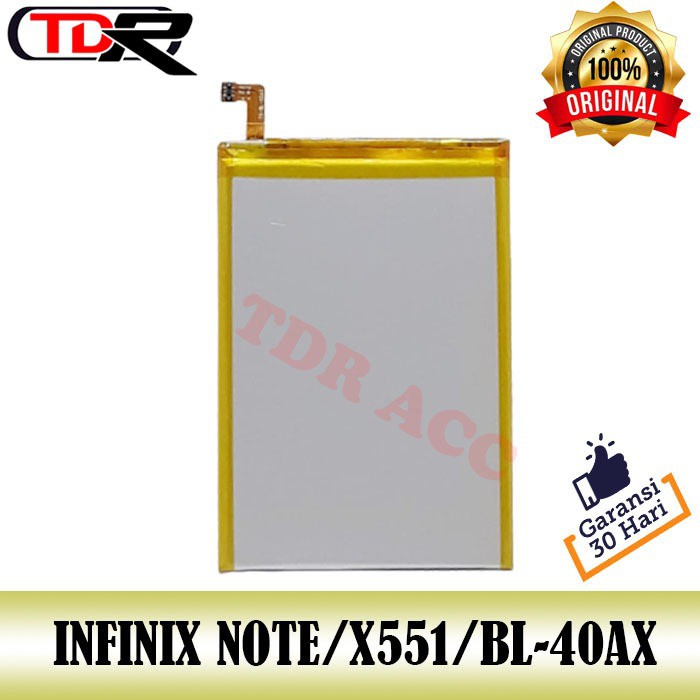 Baterai batre battery infinix hot note X551 BL-40AX ORIGINAL/ batre handphone infinix x551 bl40ax